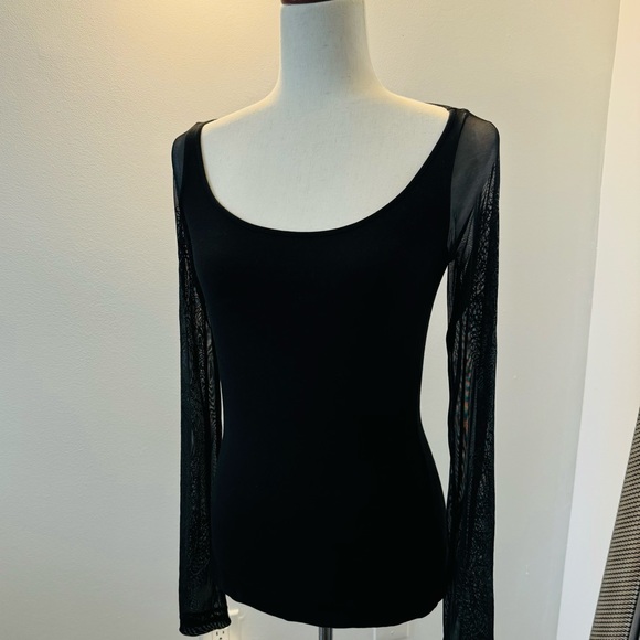 FERRE Gianfranco ferre TATOO VINTAGE TOP BLACK SIZE M VGC - Picture 8 of 16